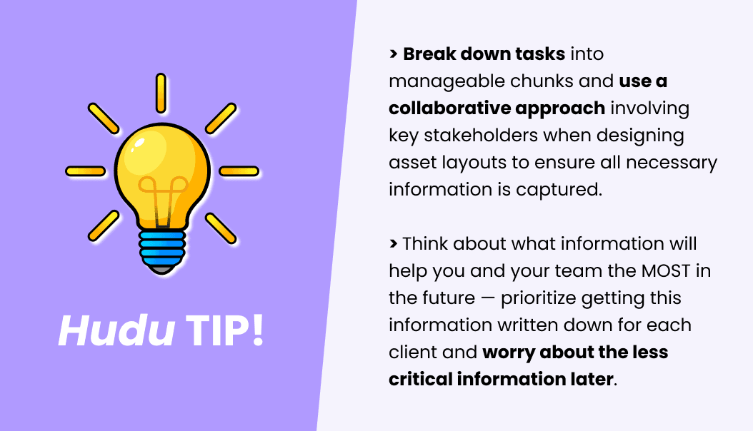 Creating consistent IT documentation structure for technicians