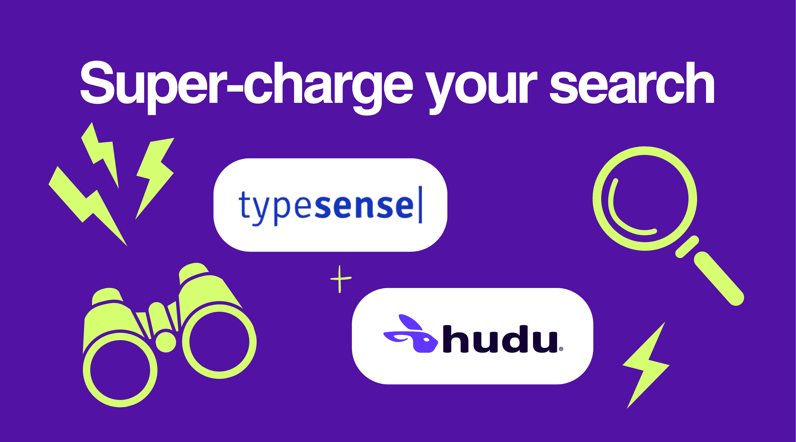 Typesense search integration connected to Hudu for faster asset lookups