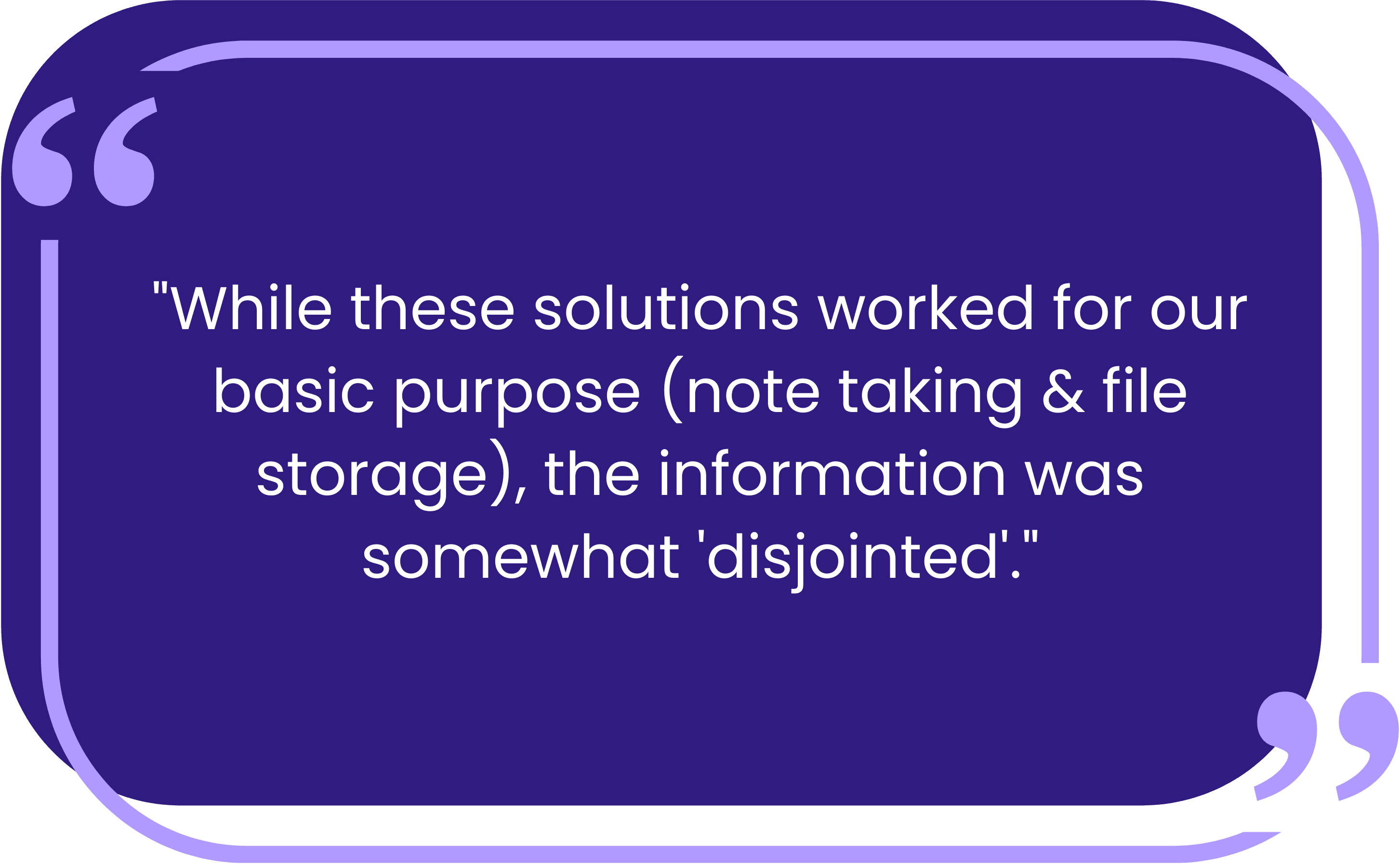 Quote from Ryan Tempest discussing the move from OneNote and SharePoint to a more structured documentation system.