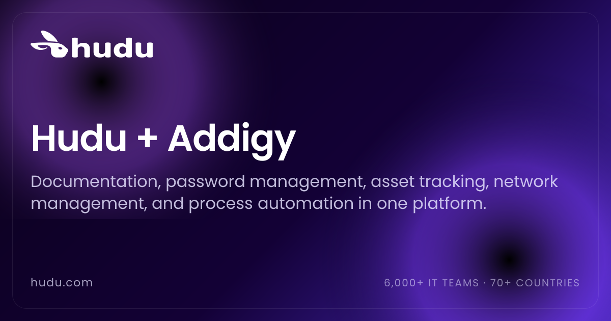 Addigy Integration | Hudu