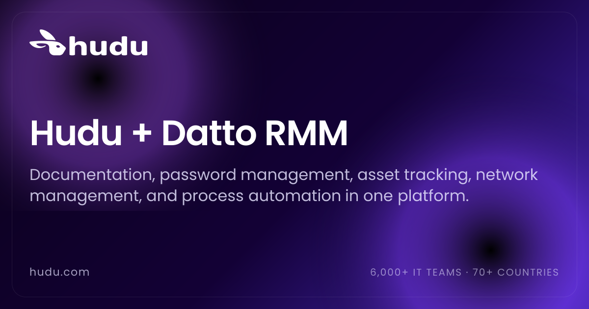 Datto RMM Integration | Hudu