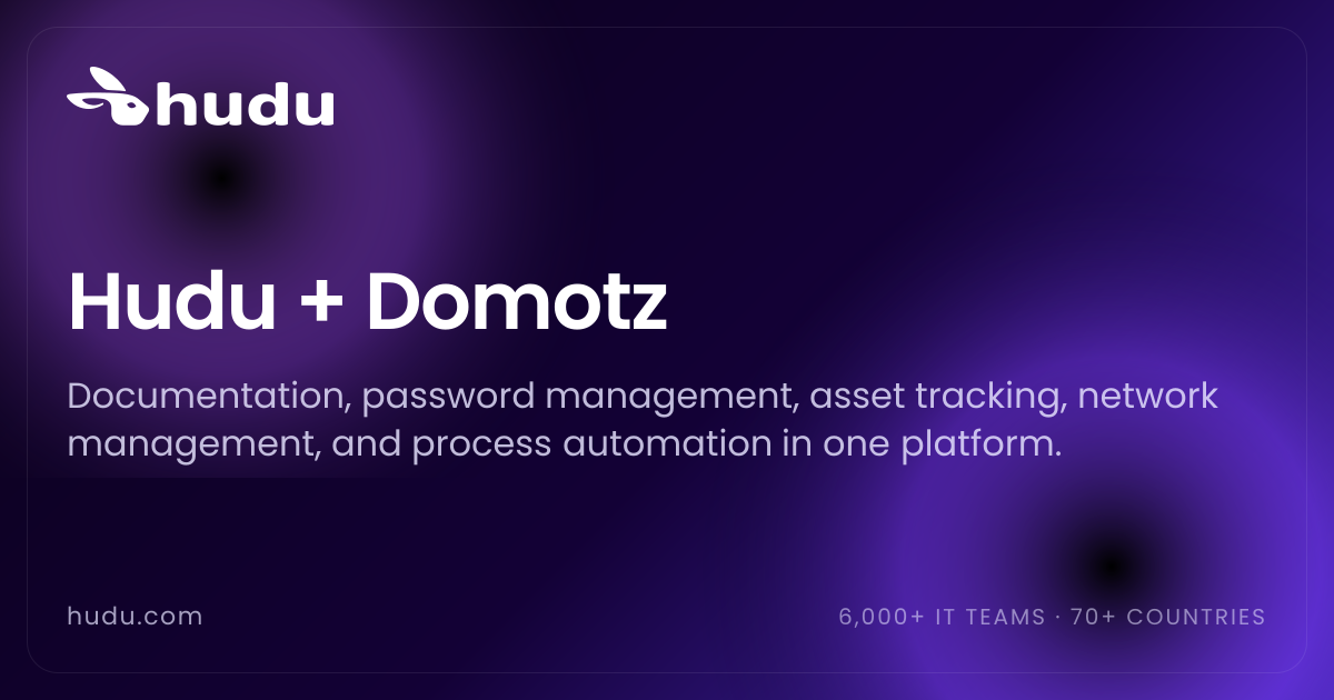 Domotz Integration | Hudu